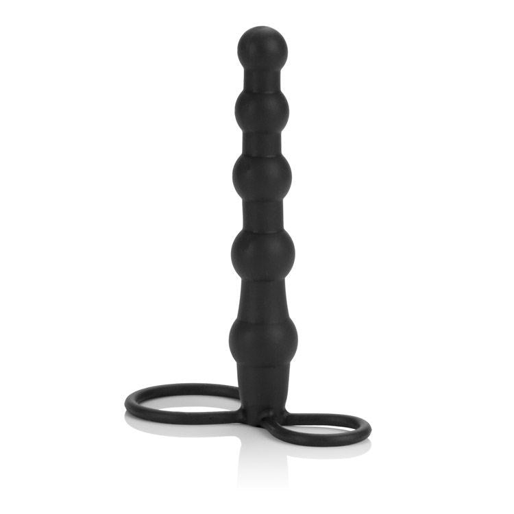 Silicone Beaded Double Rider Anal Beads Strap On Sextoys