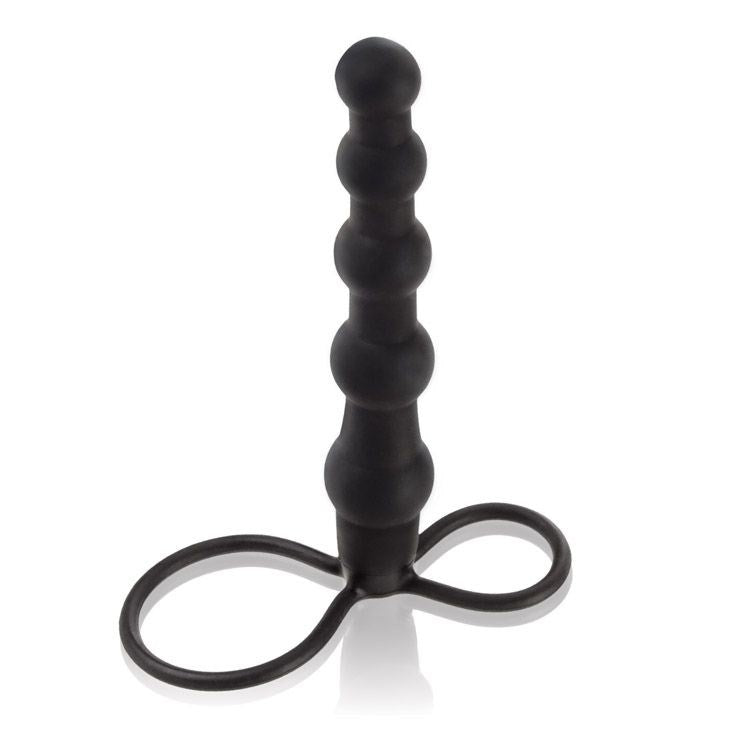 Silicone Beaded Double Rider Anal Beads Strap On Sextoys