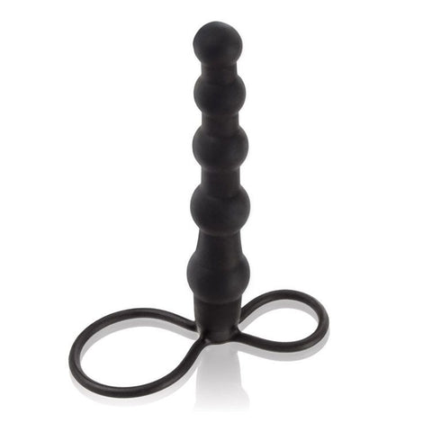Silicone Beaded Double Rider Anal Beads - Strap On Sextoys