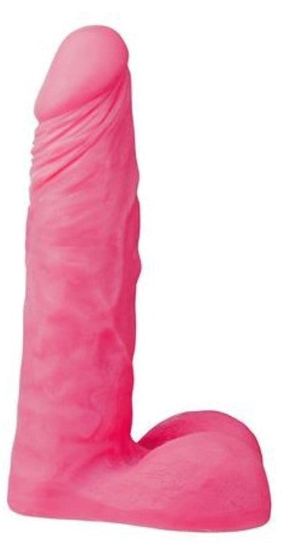 Simplx Realistic 8 inch Dong with Scrotum Pink Realistic Dildos