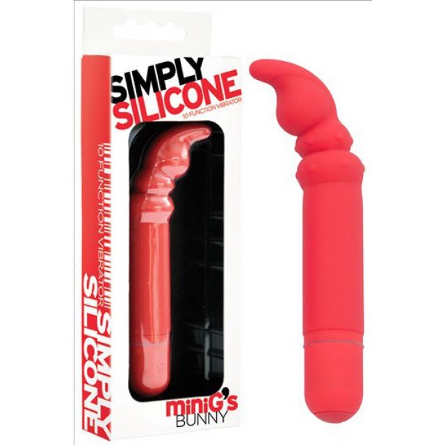 Simply Silicone Mini G's Bunny Female Massager Waterproof Vibrators