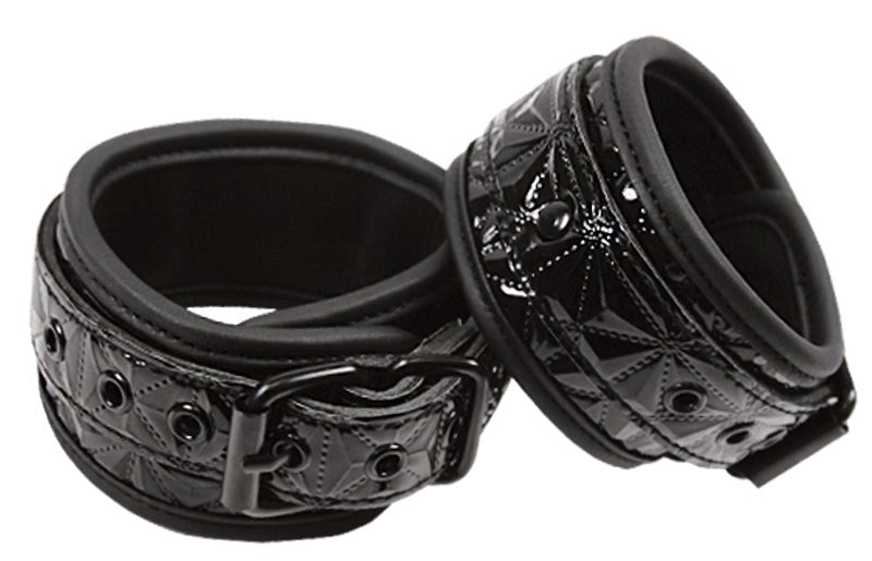 Sinful Black Ankle Cuffs Collars And Cuffs