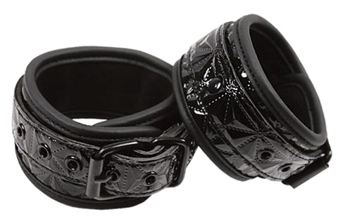 Luxurious Faux Leather Ankle Restraints by NS Novelties - Cuffs and Restraints