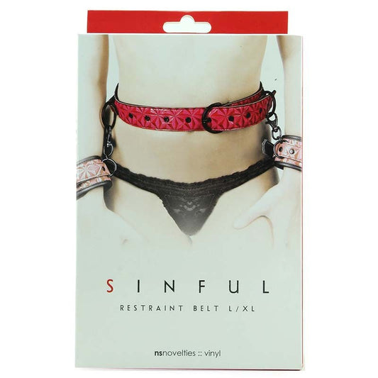 Sinful Restraint Belt Large / Extra Large - Cuffs and Restraints