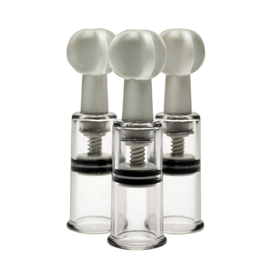 Size Matters Max Twist Clit and Nipple Tripple Sucker Set - Nipple and Clit Clamps
