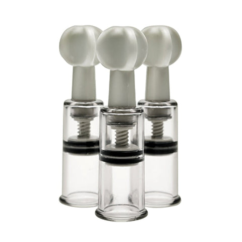 Size Matters Max Twist Clit and Nipple Tripple Sucker Set - Nipple and Clit Clamps