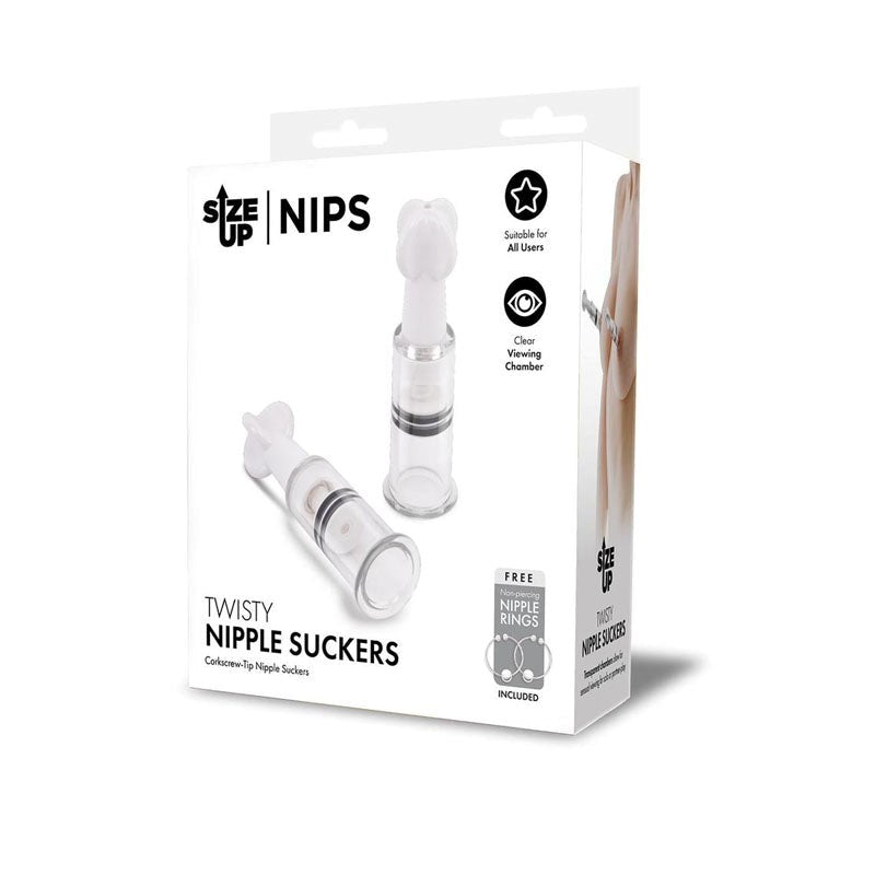 Size Up Twisty Nipple Suckers Nipple and Clit Clamps