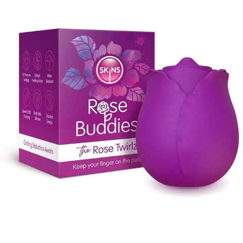 Skins Rose Buddies - The Rose Twirlz - Finger and Tongue Vibrators