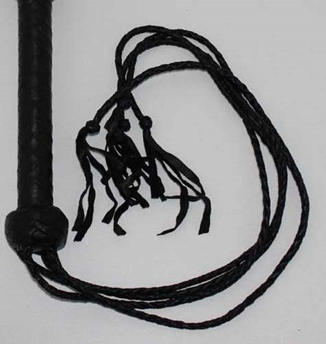 SM Four Tail Leather Flogger Whips And Crops