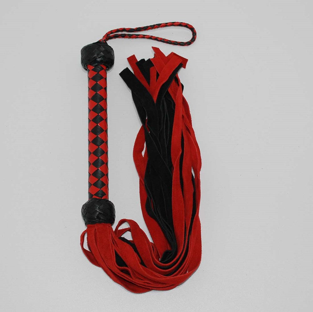 Snake Whips Black and Red Bondage Flogger Whips And Crops