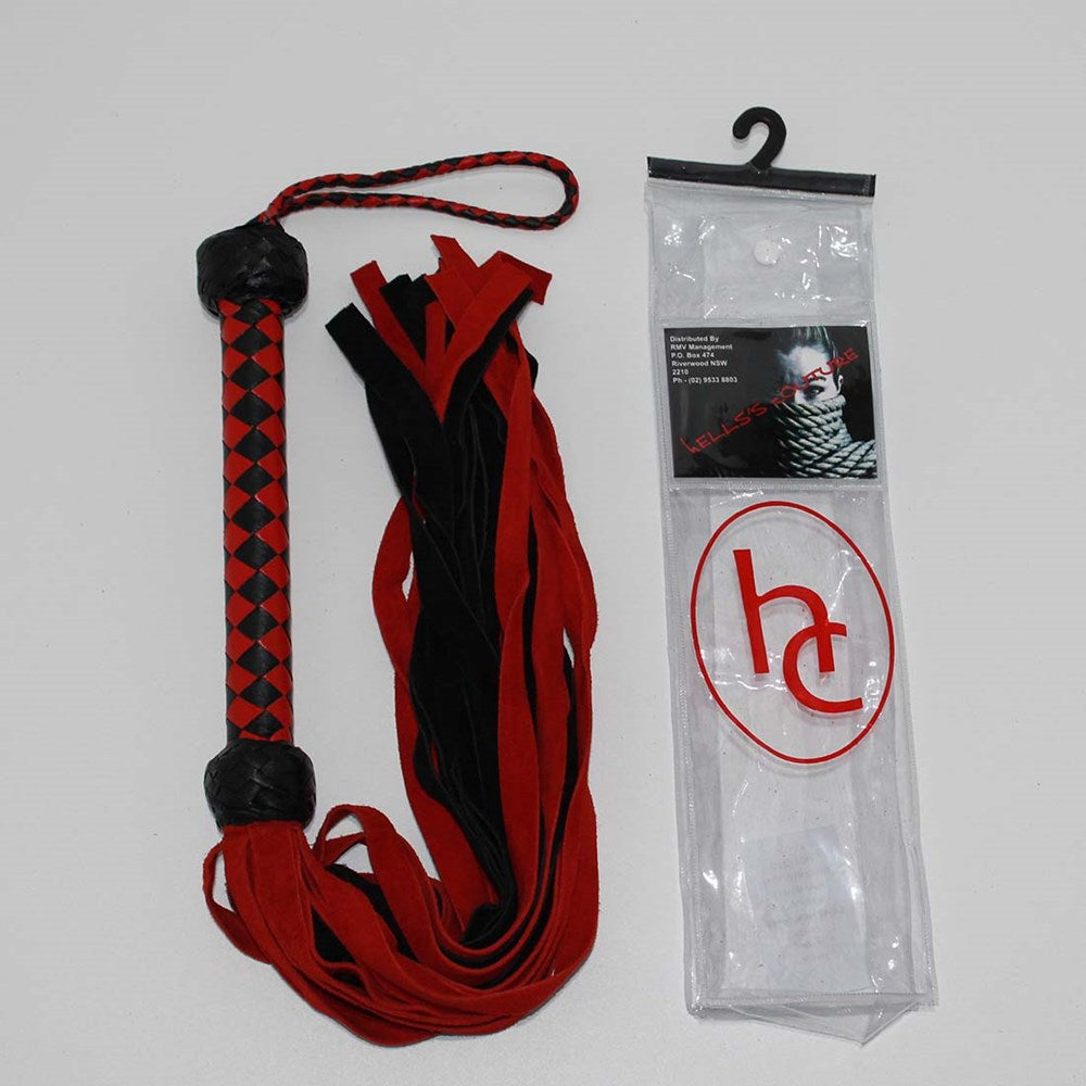 Snake Whips Black and Red Bondage Flogger Whips And Crops