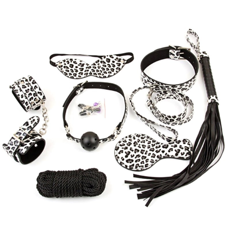 Snow Leopard Bondage Kit 8 piece Bondage Kits