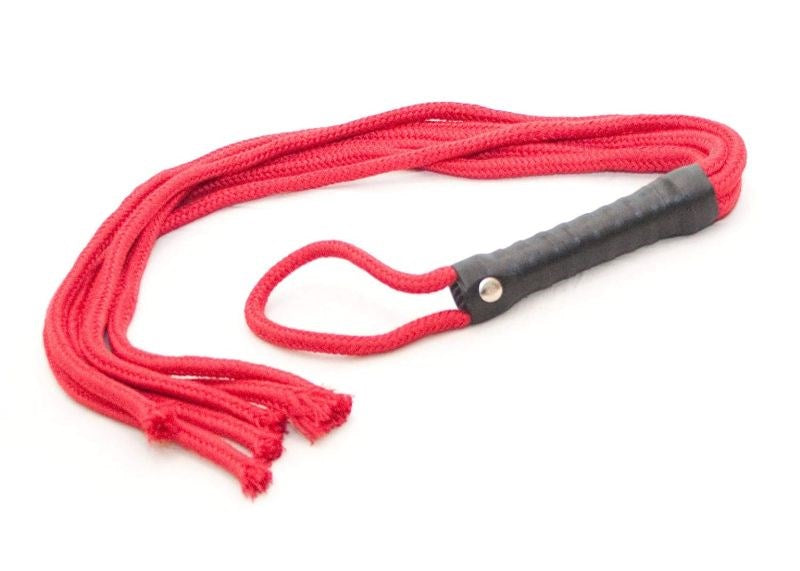 Sounds Naughty Shoelace Red Flogger Whips And Crops