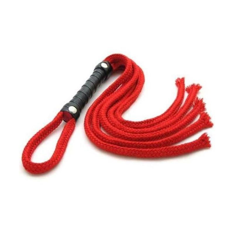 Sounds Naughty Shoelace Red Flogger Whips And Crops