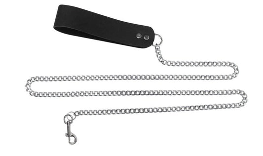 Spartacus Chain Leash with Plain Handle - Collars and Leads