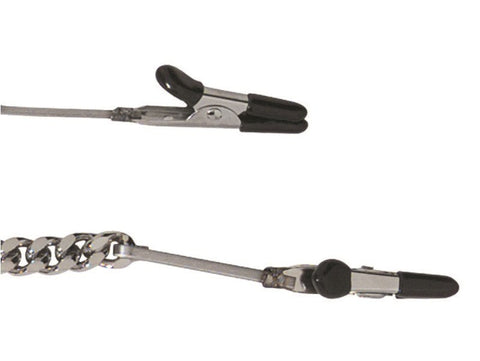 Spartacus Endurance Teaser Tip Clamps with Jewel Chain - Breast and Nipple Toys