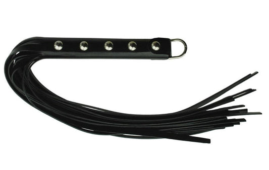 Spartacus Enterprises' Leather-Bound Studded Grip Whip - Whips And Crops