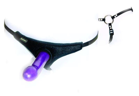 Sportsheets Bikini Strap On and Silicone Dong Set - Strap On Sextoys