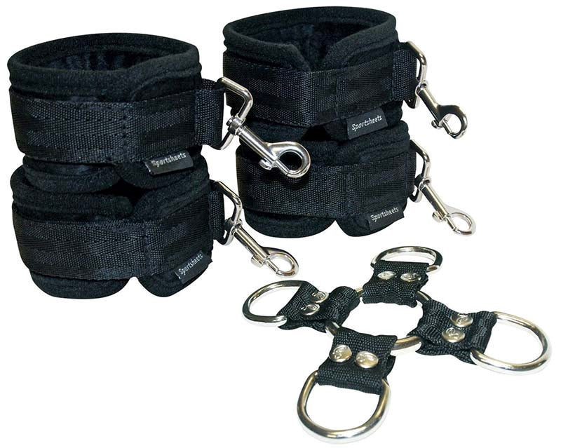 Sportsheets Hog Tie and Cuff Set Cuffs and Restraints