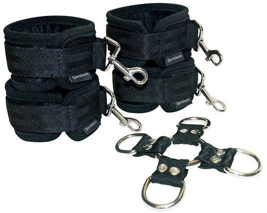 Sportsheets Hog Tie and Cuffs - Elevate Your Intimate Experiences - Cuffs and Restraints