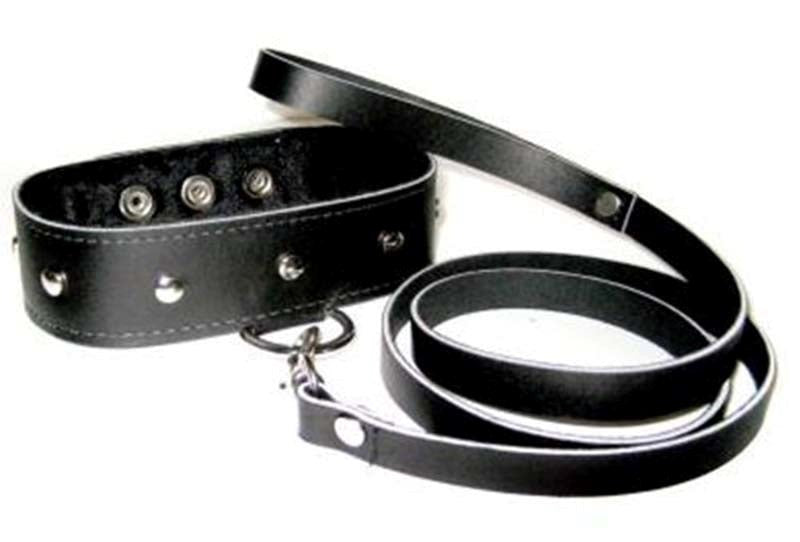 Sportsheets Leather Leash and Collar Collars and Leads