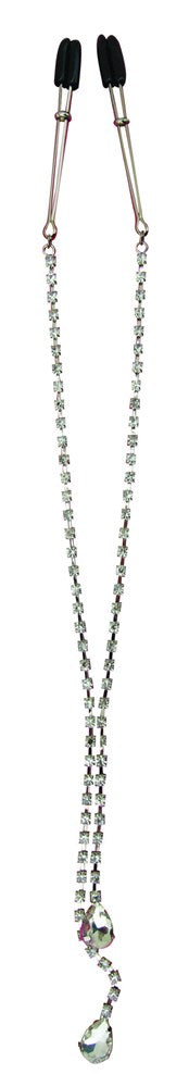 Sportsheets Midnight Teardrop Nipple Clips - Nipple and Clit Clamps