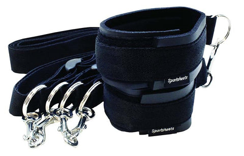 Sportsheets Sports Cuffs & Tethers Kit - Cuffs and Restraints
