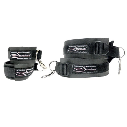 Sportsheets Adjustable Thigh-Wrist Cuffs - Elevate Intimacy - Cuffs and Restraints