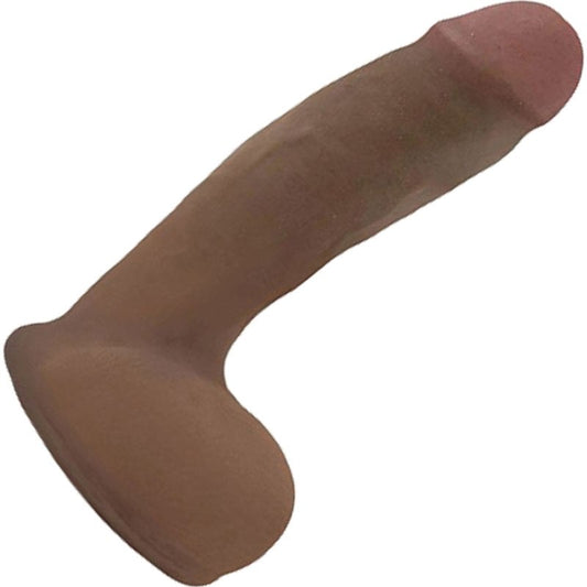 Squirtz Cyberskin Squirting Dildo Brown 8.5 inch - Realistic Dildos