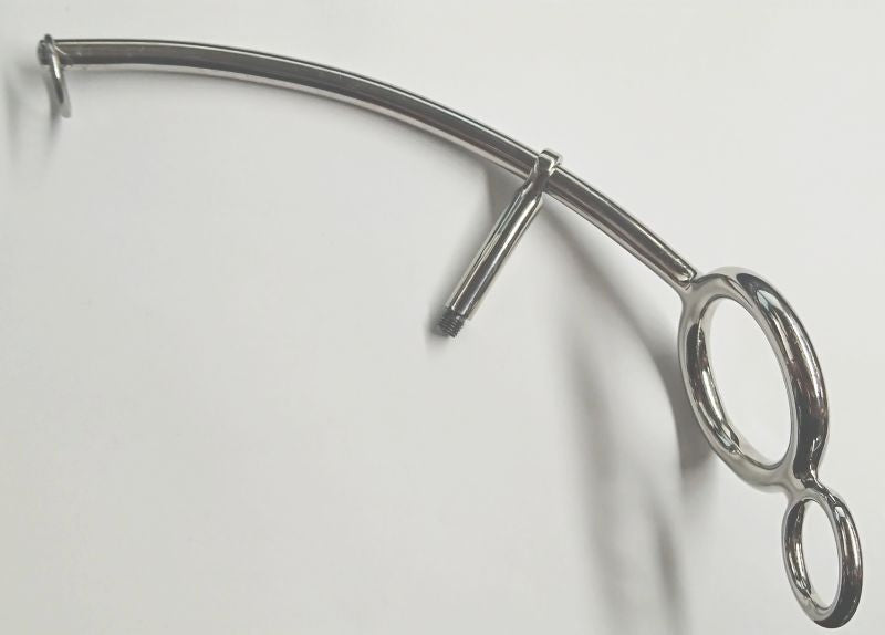 Steel Anal Hook With Cock Ring Spreaders and Hangers