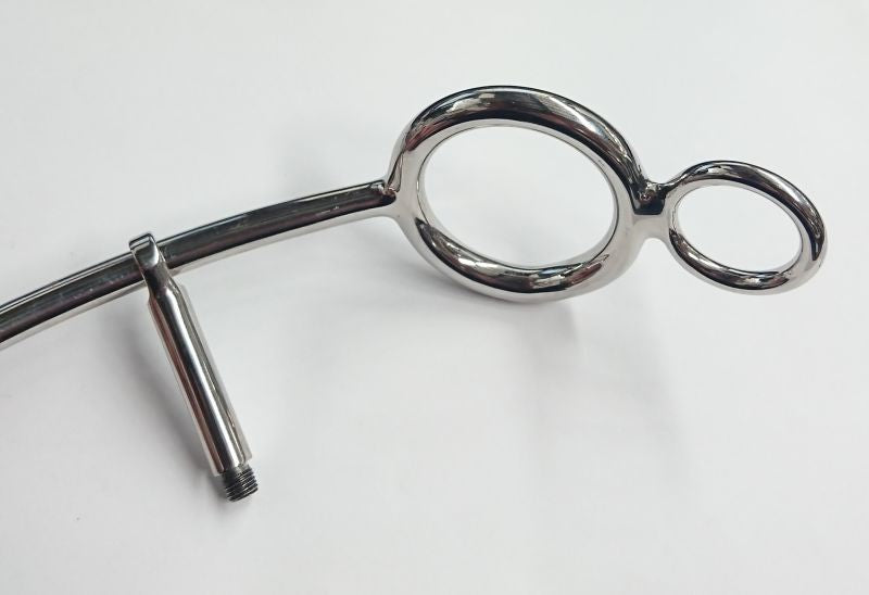 Steel Anal Hook With Cock Ring Spreaders and Hangers