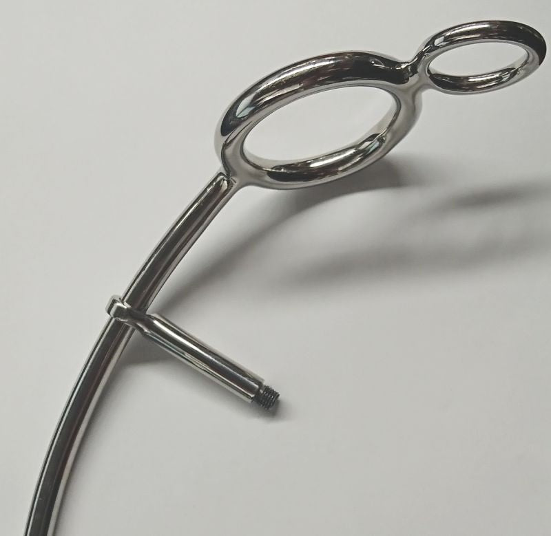 Steel Anal Hook With Cock Ring Spreaders and Hangers