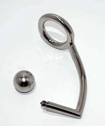 Steel Cock Ring Anal Intruder - Spreaders and Hangers