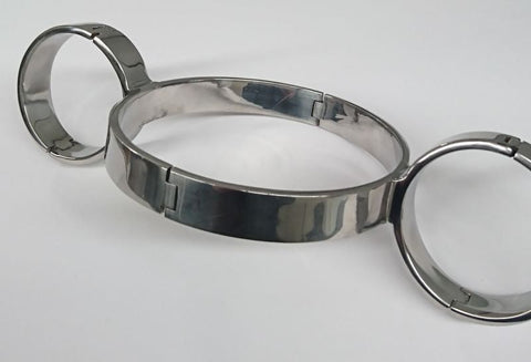 Steel Slave Collar & Cuffs - Cuffs and Restraints