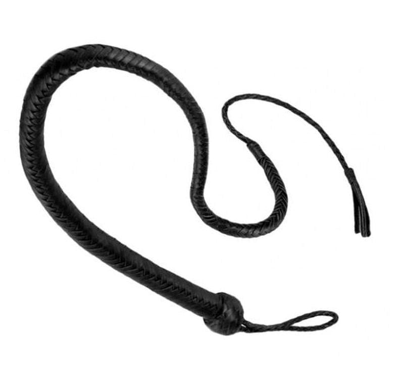 Stockmans Black Leather Whip 60cm Whips And Crops