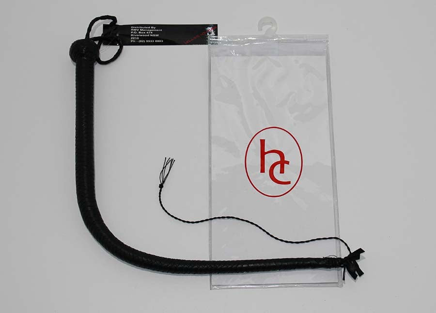 Stockmans Black Leather Whip 60cm Whips And Crops