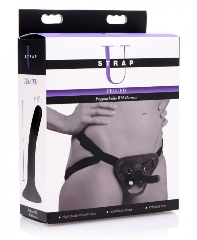 Strap U Pegged Pegging Dildo with Harness Strap On Sextoys