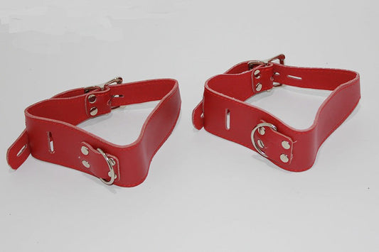 Strict Leather Wrist/Ankle Restraints with O-Ring Cuffs and Restraints