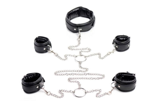 Strict Slave Bondage Shackle Set Cuffs and Restraints