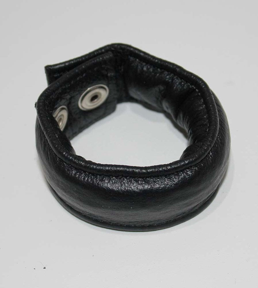 Subshop Single Weighted Leather Cock Ring Ball and Cock Toys