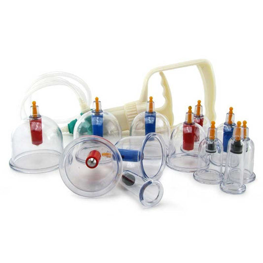Sukshen 12 Piece Cupping System - Nipple and Clit Clamps