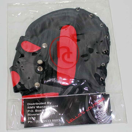 Superhero Leather BDSM Hood - Bondage Hoods