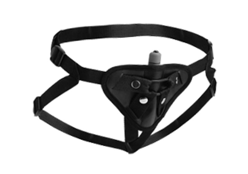 Sutra Fleece-Lined Strap On with Vibrator Pouch Strap On Sextoys