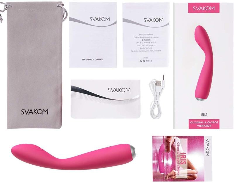 Svakom Iris Clitoral and G-Spot Silicone Vibrator Waterproof Vibrators