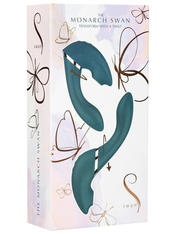 Dual-Stimulation Ecstasy - The Monarch Swan Vibrator - Luxury Sex Toys