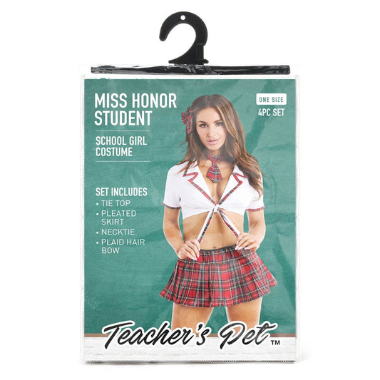 Captivating Classroom Couture - Teacher's Pet Miss Honor Student Ensemble - Fancy Dress Ups