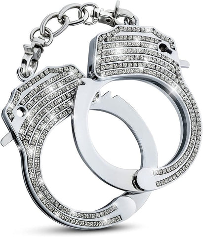 Temptasia Bling Cuffs - Luxurious Stainless Steel Restraints - Collars and Leads