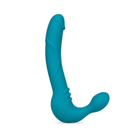 Temptasia Luna Strapless Silicone Dildo Teal - Strap On Sextoys