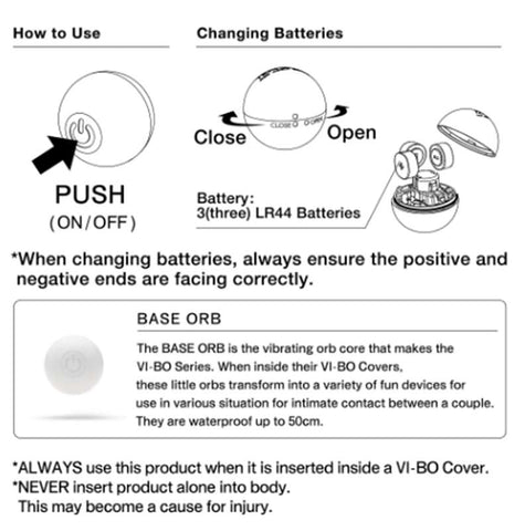 Tenga VI BO Finger Orb - Finger and Tongue Vibrators
