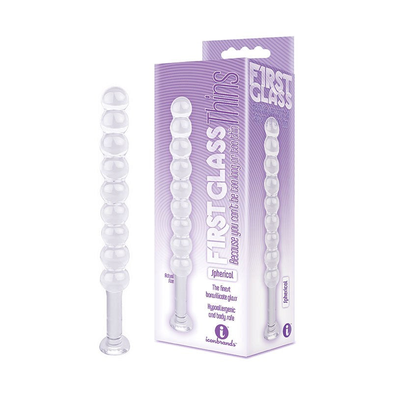 The 9's Glass Thins - Spherical Glass Plug Glass Sex Toys